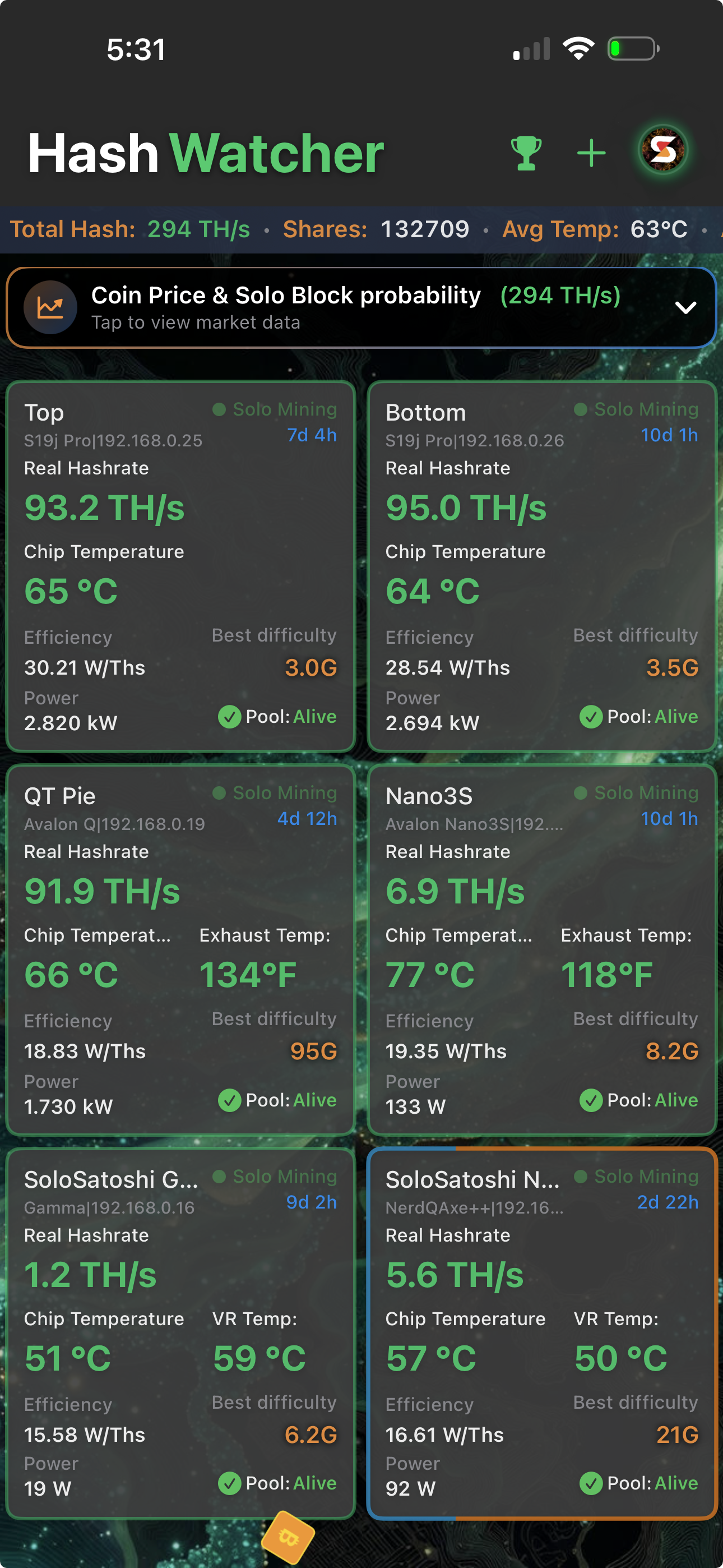 HashWatcher App Screenshot